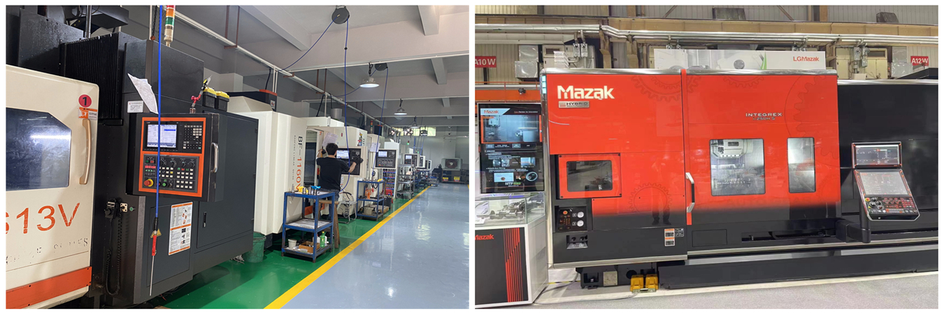 5 axis aluminum machining in precision machine shop producing complex CNC parts