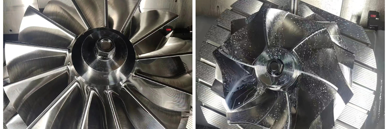 5 axis machining impeller for high precision aerospace components