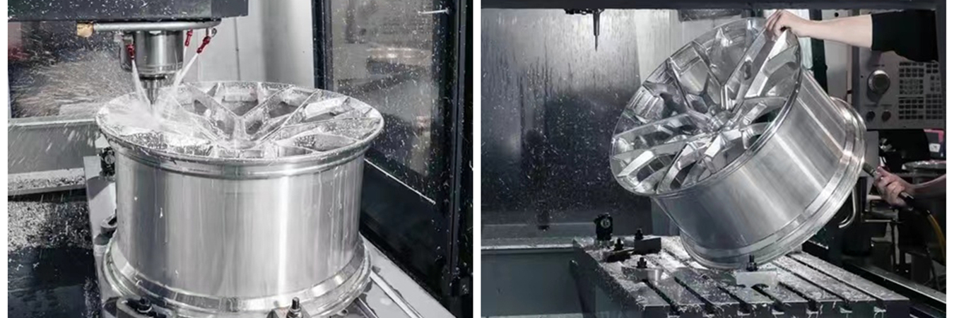 Aluminum machined automotive wheel components for precision CNC applications