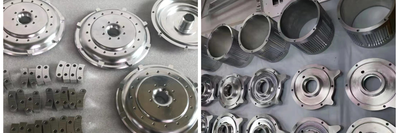 Aluminum machined components with high precision CNC milling finish