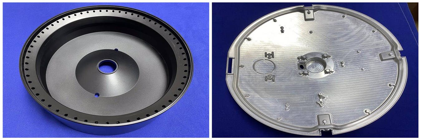 High precision CNC machined metal part with tight tolerance finishing