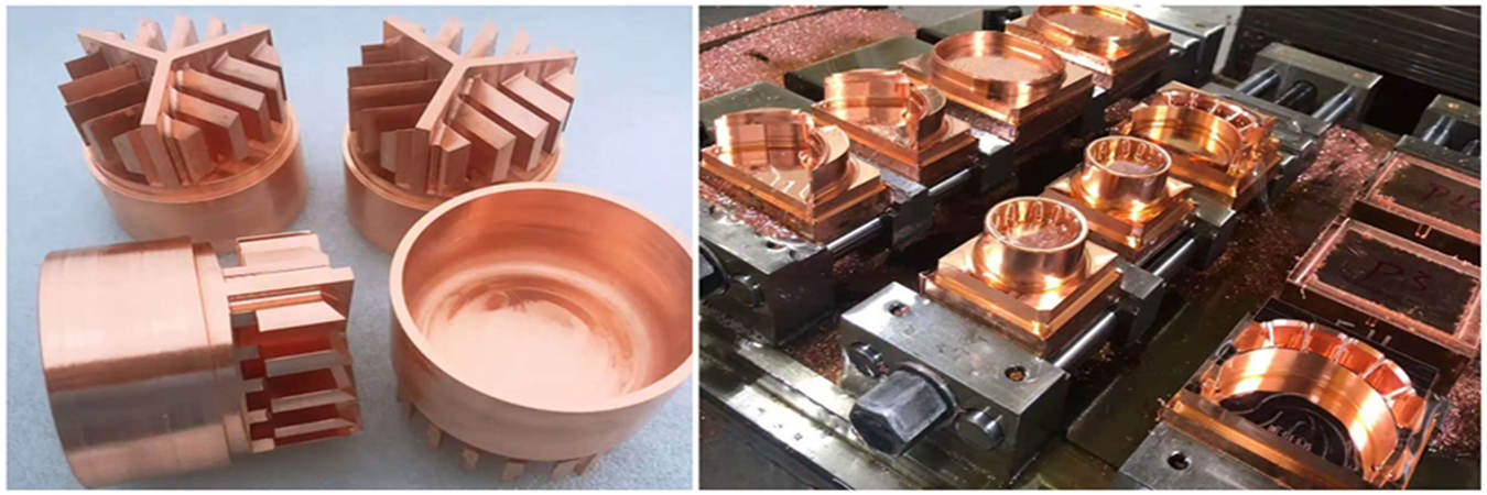 CNC copper machining service for precision electrical components