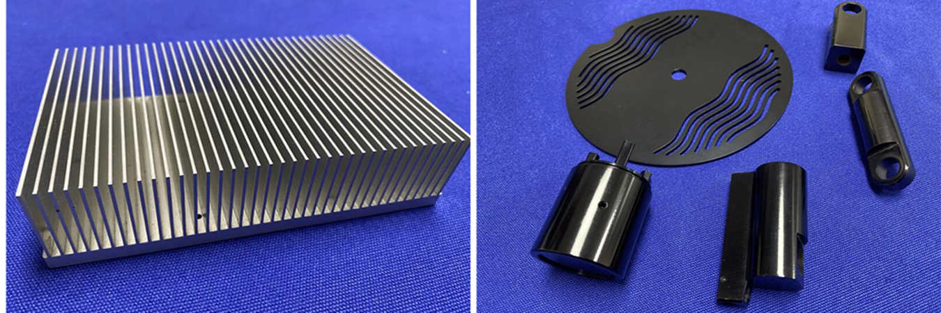 precision CNC machined heatsink parts for electronics and industrial applications