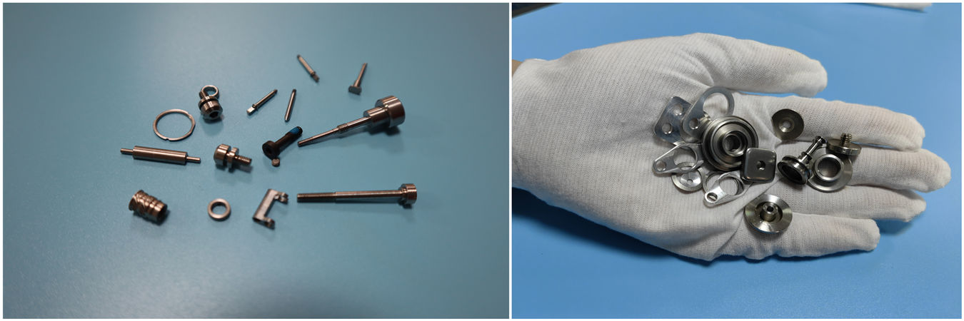 CNC machined precision electronic contact pins for medical and industrial applications