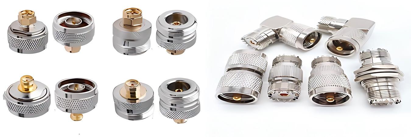 RF connector manufacturer providing precision CNC machined components at Falcon CNC Swiss