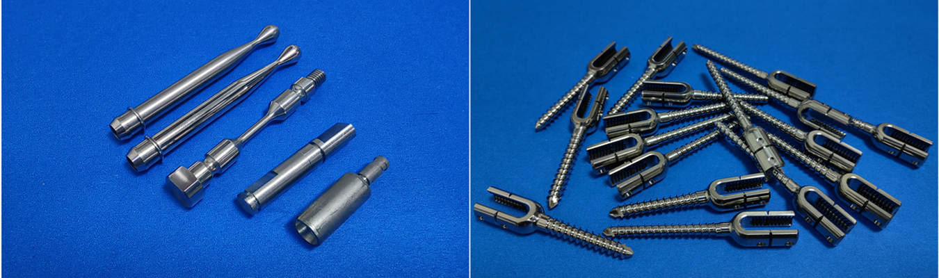 Precision medical grade CNC machined titanium parts for implants and surgical instruments
