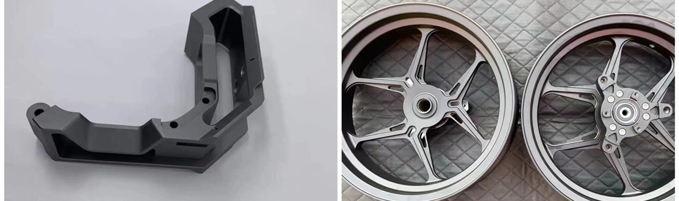 Precision CNC machined motorcycle parts: custom aluminum triple clamps, brake levers and foot pegs with high-strength surface finish