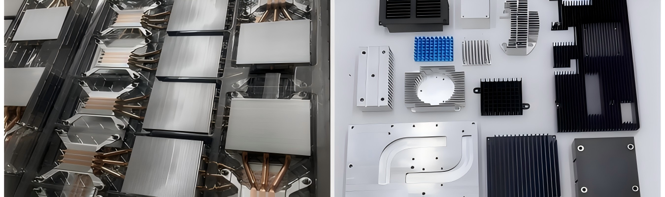 CNC machining heat sinks with high precision for efficient cooling in electronic and industrial applications