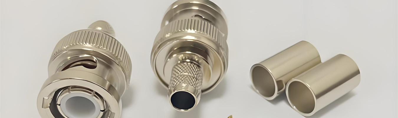 Precision turned electrical connectors produced with CNC Swiss machining for reliable signal transmission and tight tolerances