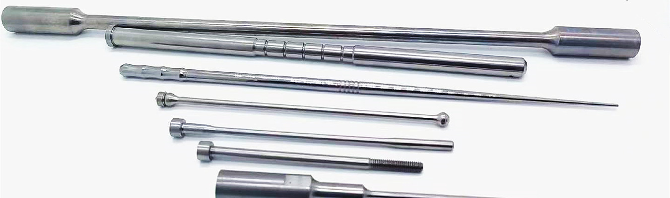 Precision stainless steel shafts manufactured using CNC machining and Swiss turning for industrial and motor applications