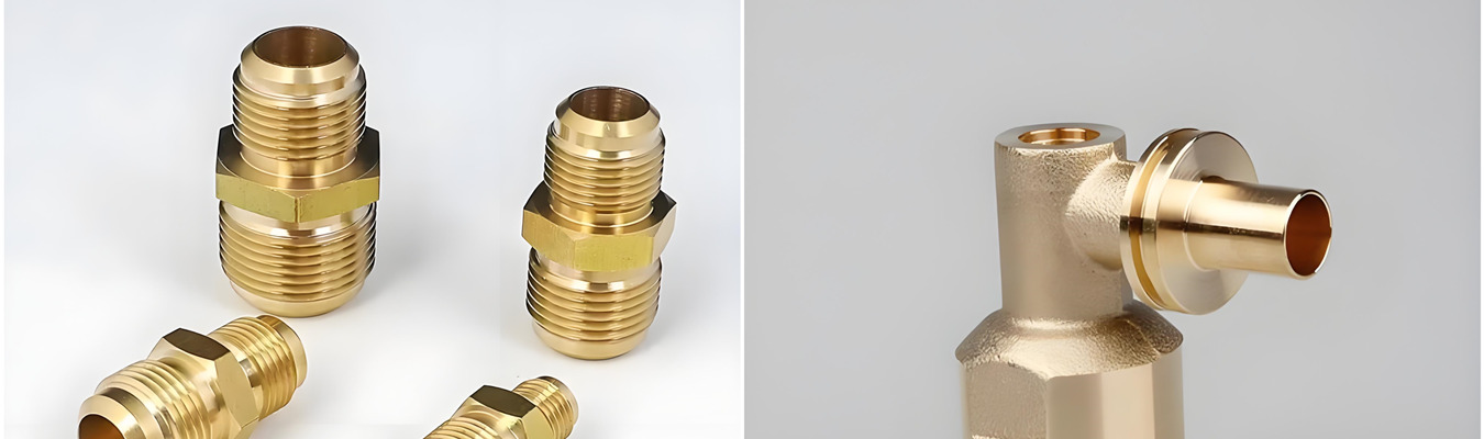 Threaded Brass Hydraulic Fittings – Precision Brass Components Threaded brass hydraulic fittings manufactured with CNC machining and Swiss turning for tight tolerance industrial applications