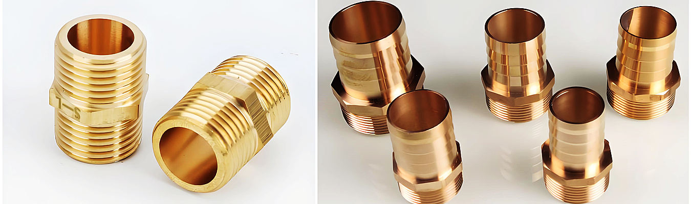 Brass Threaded Pipe Connectors – Precision CNC Machined Fittings Brass threaded pipe connectors manufactured with CNC machining for plumbing and industrial fluid systems with tight sealing performance