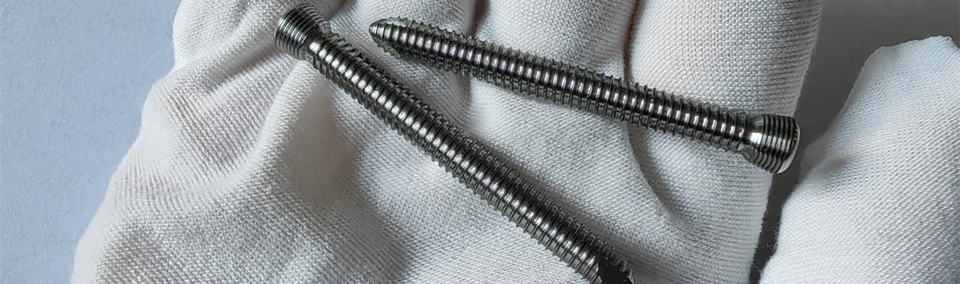 Medical screw machining using CNC Swiss turning to manufacture precision screws, pins, and miniature components for medical devices