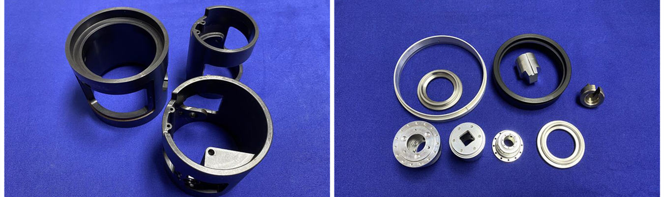 Custom machine parts manufactured using CNC machining processes for industrial and engineering applications