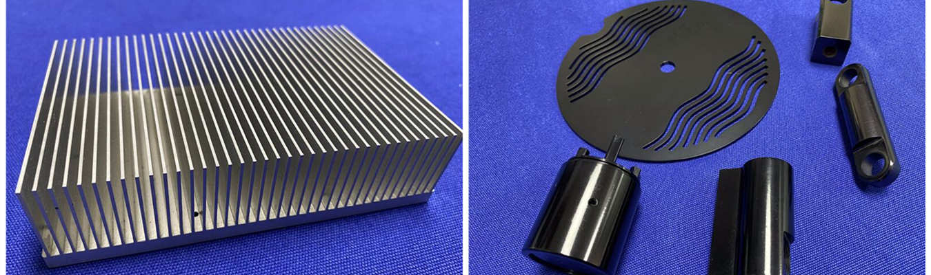 Electronic machining aluminum parts manufactured with CNC machining for precision housings, enclosures and electronic devices
