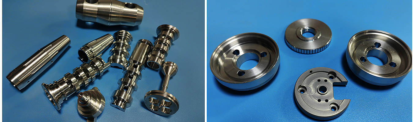 Aluminum Swiss machining components manufactured with precision CNC turning for tight tolerance industrial applications