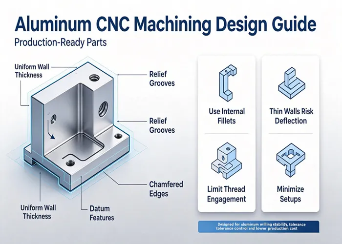 Aluminum CNC Machining Design Guide: DFM Principles for Production-Ready Parts