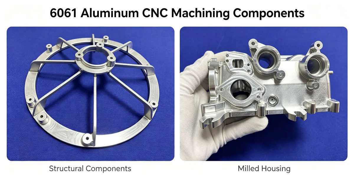 6061 Aluminum Machining Components – CNC Precision Parts 6061 aluminum machining components manufactured with CNC processes for lightweight and durable industrial applications