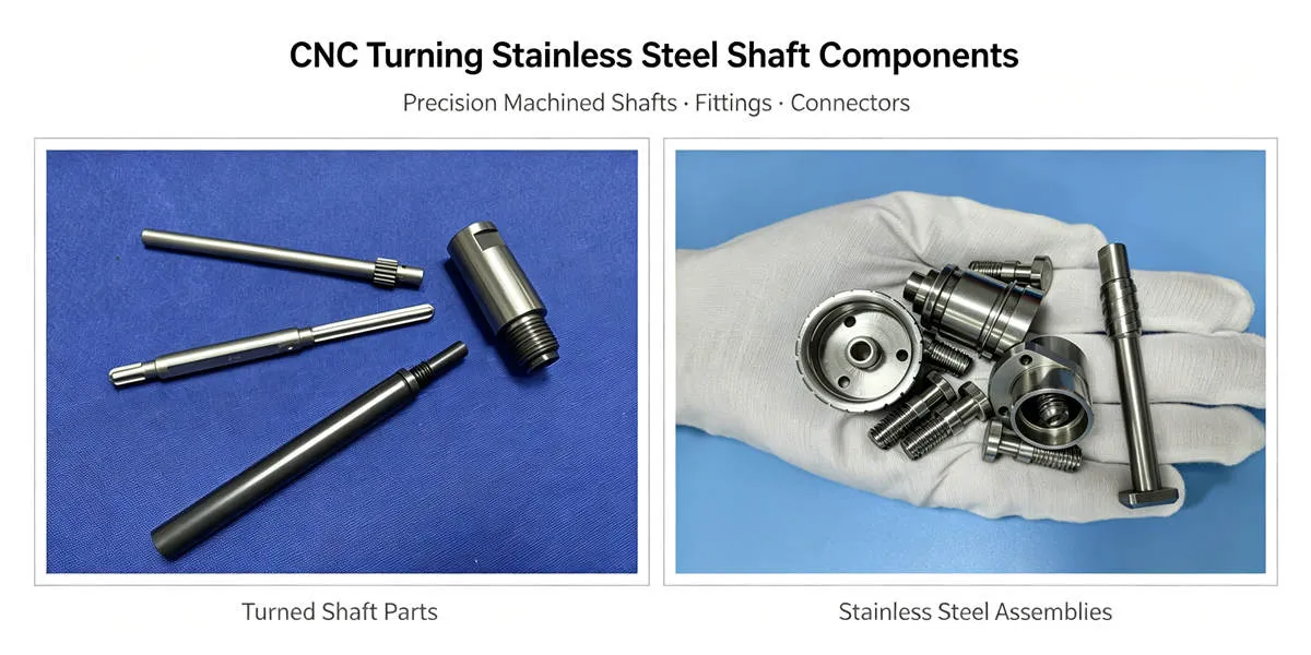 CNC turning stainless steel components for precision applications requiring accurate dimensions and tight tolerances