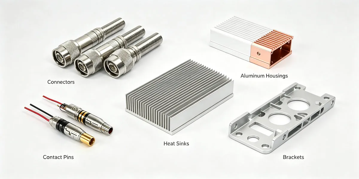 Machined Electronic Components – Custom Precision Parts Custom machined electronic components manufactured using CNC machining for reliable electronic assemblies