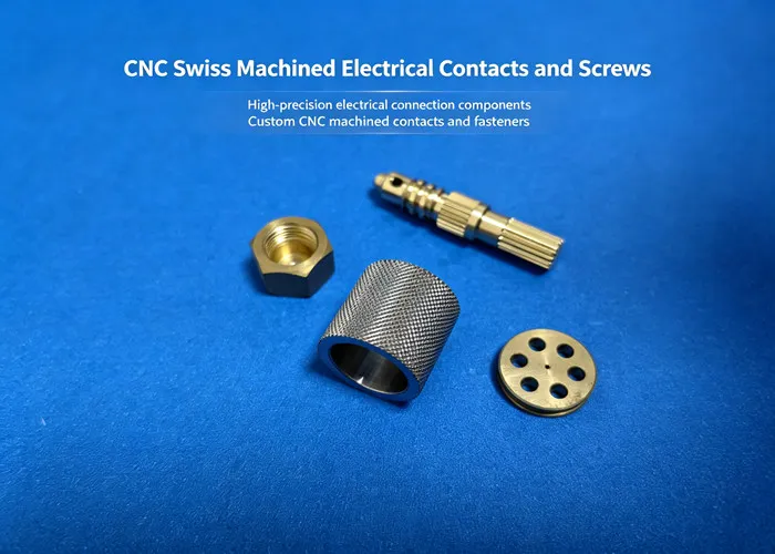 CNC Swiss Machined Electrical Contacts & Screws