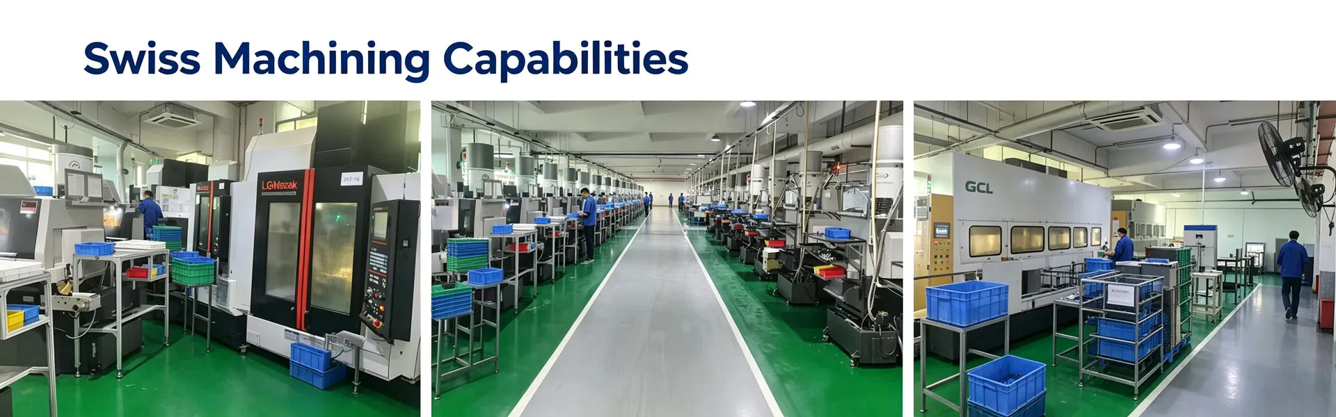 Swiss machining capabilities for producing small diameter precision components with tight tolerances and complex features