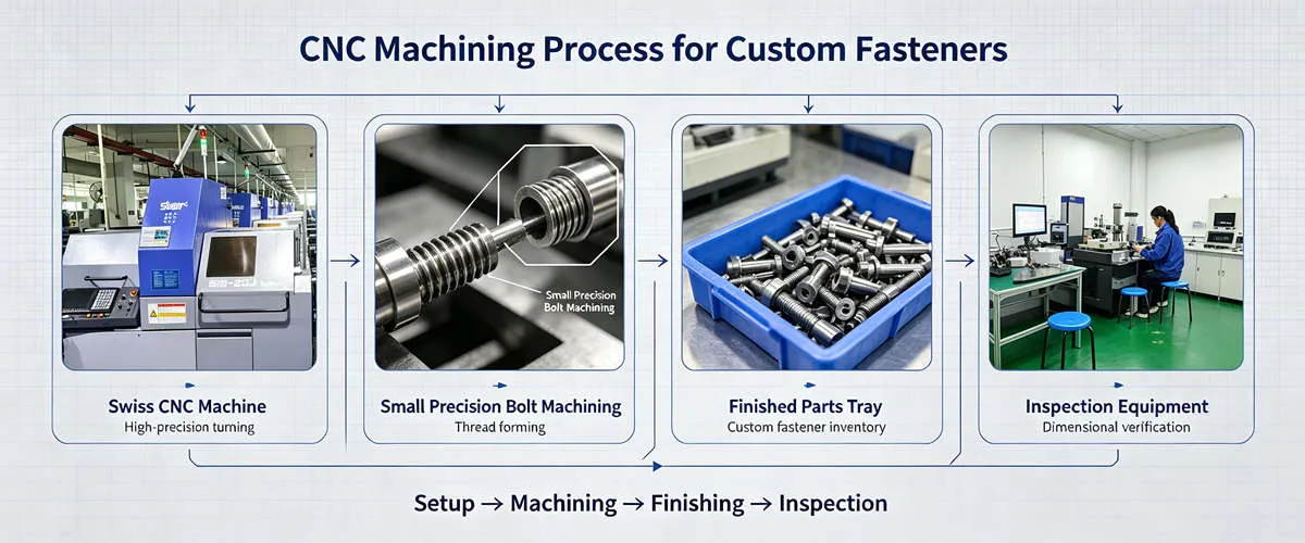 CNC Machining Custom Bolts and Nuts CNC machining custom bolts and nuts with precision threads, accurate dimensions and tight tolerances