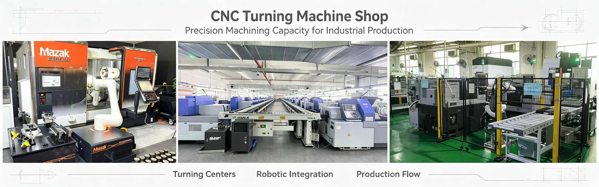CNC turning machine shop equipped for custom precision turned parts and high accuracy production machining