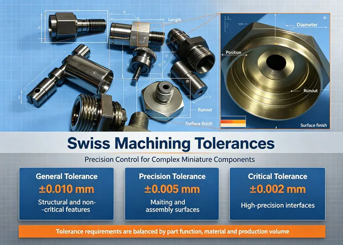 Swiss Machining Tolerances: Accuracy, Surface Finish and Dimensional Requirements