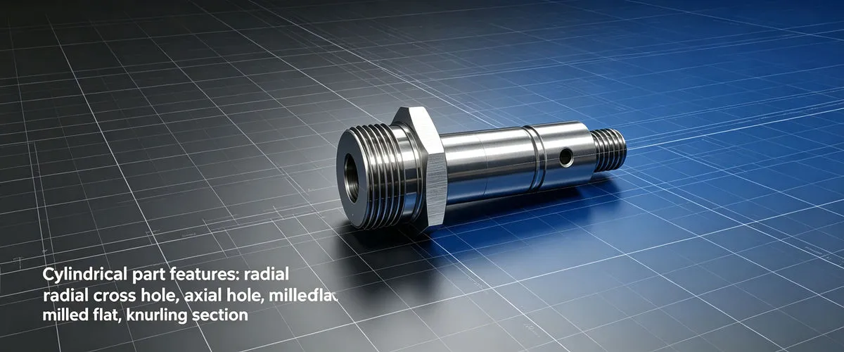 Swiss Screw Machining Cross Holes and Features Swiss screw machining of cross holes and complex features requiring precise tool access and positioning