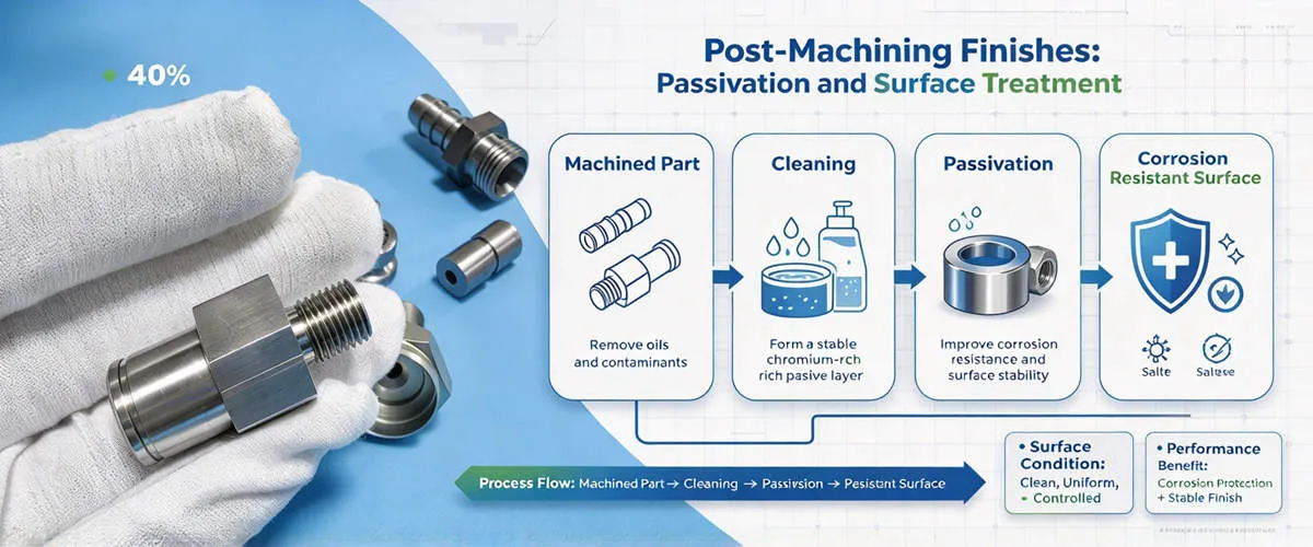 Stainless Steel Machining Passivation Process Stainless steel machining passivation process to improve corrosion resistance and surface quality of precision parts